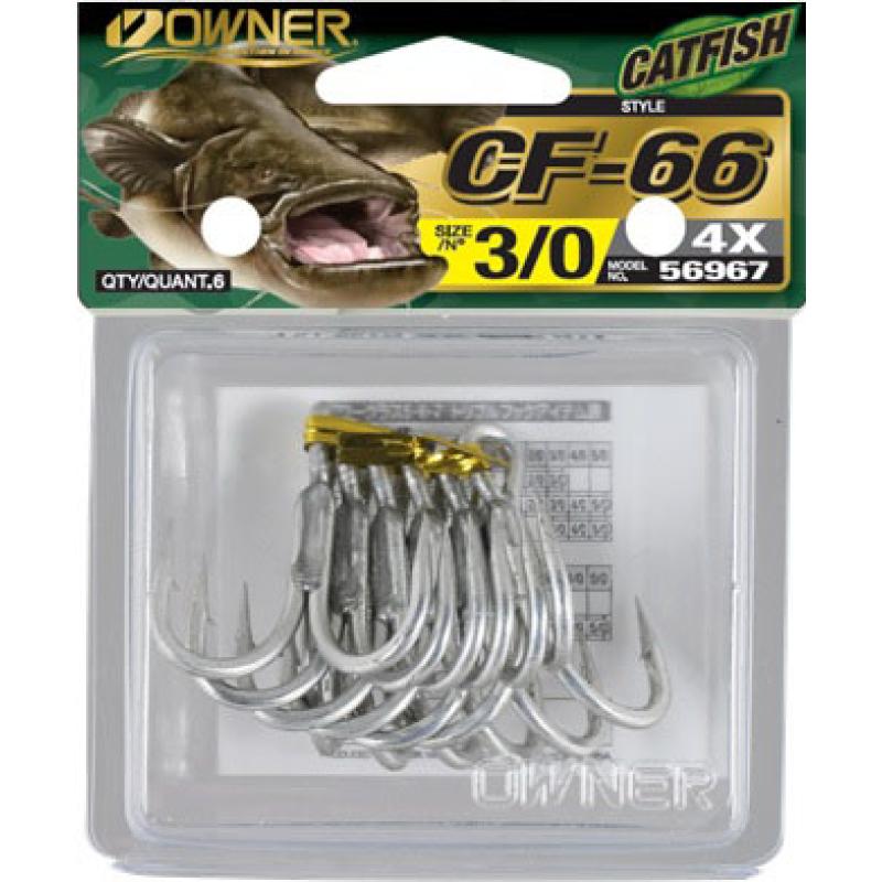 Owner CF-66 Catfish Drilling silber 4/0