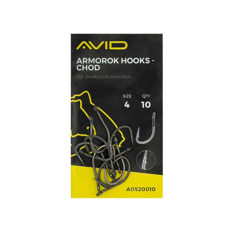 Avid Armorok Hooks - Chod Size 4 Barbless