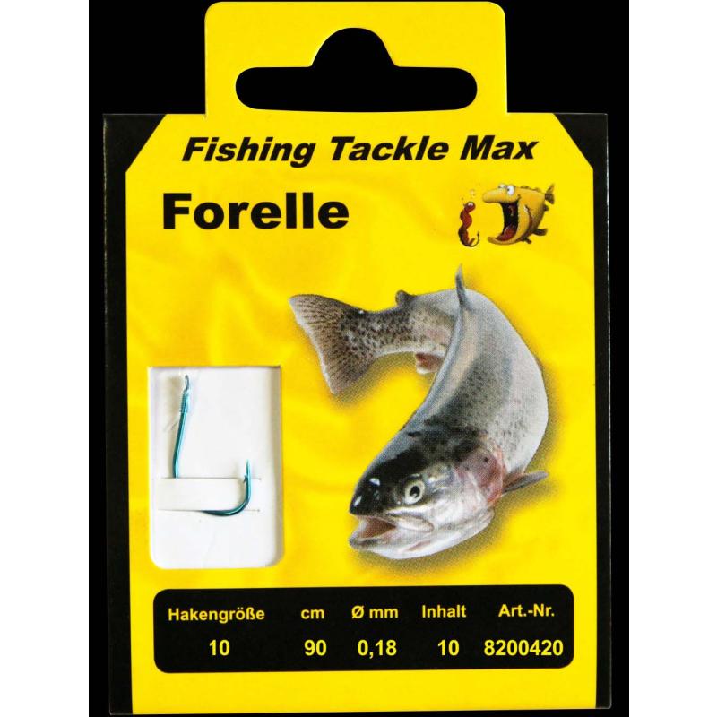 Fishing Tackle Max Hooks Born Trout 10 / 0,18Ø Pack of 10