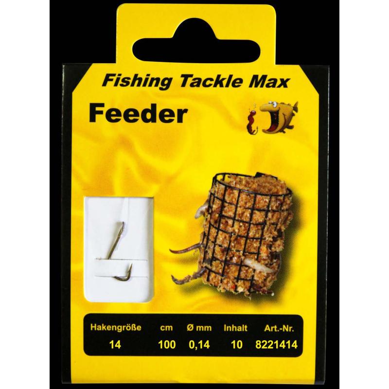 Fishing Tackle Max Hooks Born Feeder 14 / 0,14Ø Pack of 10