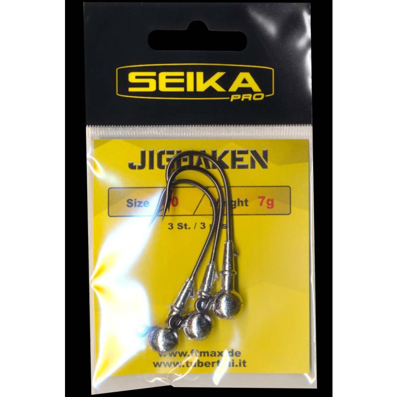 Seika Pro Jig Heads 7 gr. Size 4/0 Pack of 3