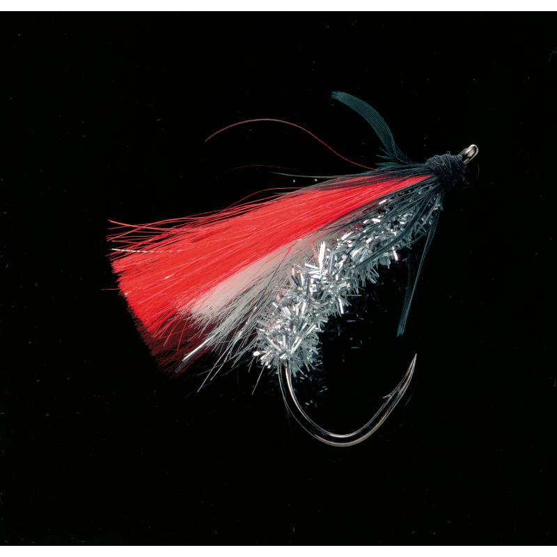 DEGA Big-Fly voor zeevissen, oranje kleur rood / zilver