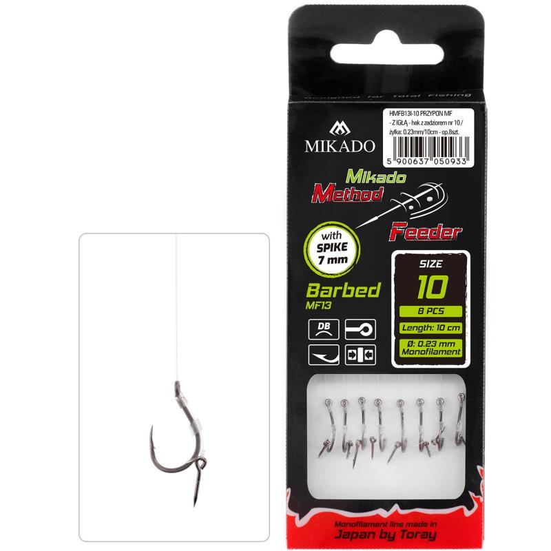 Mikado Method Feeder Rig - With Needle - Hook 12 / Line: 0.23mm/10cm