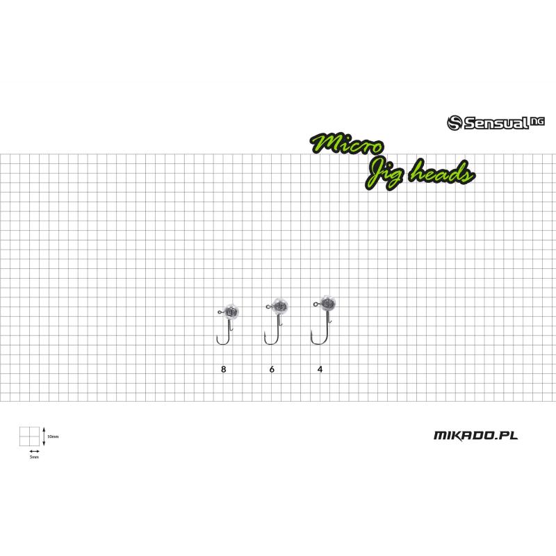Mikado Jig Head - Sensual Micro - 3G-4 Bn - 20 pcs