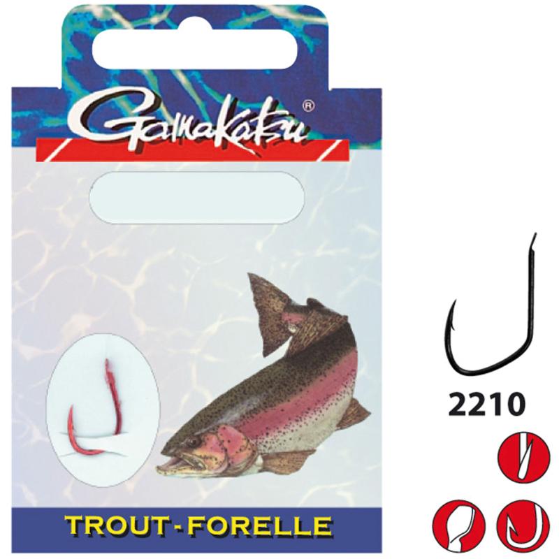 Gamakatsu Bkd-2210R trout hook 250cm hook size 10