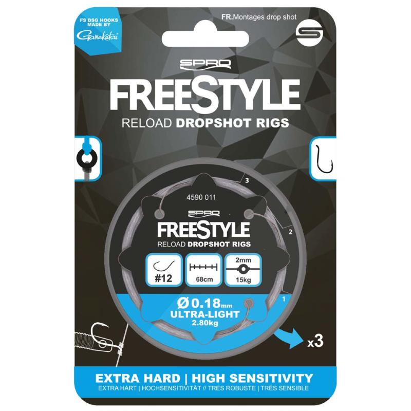 Spro Freestyle Reload Ds Rig 0.18Mm / # 10