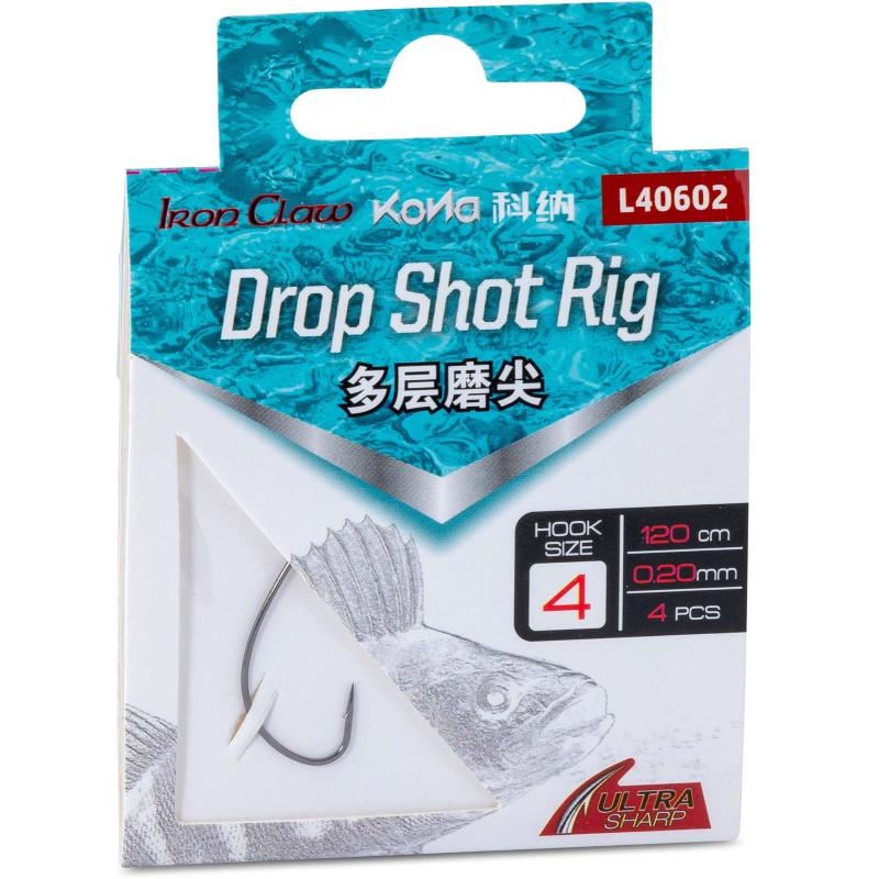 IJzeren klauw Kona Drop Shot Rig L40602 #1 0,22 mm