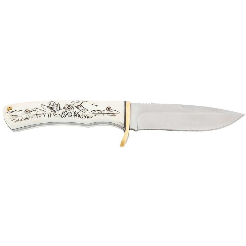 Couteau de chasse Herbertz motif canard, longueur de lame 10,3cm