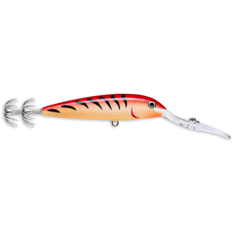 Rapala Squid Deep Dsq Grt 9cm 3,3m Dives Glow Tigre Rouge