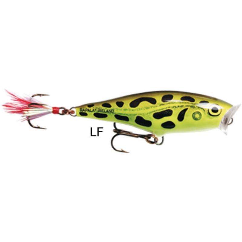 Rapala Skitter Pop Top Water 5cm Lime Frog surface bait