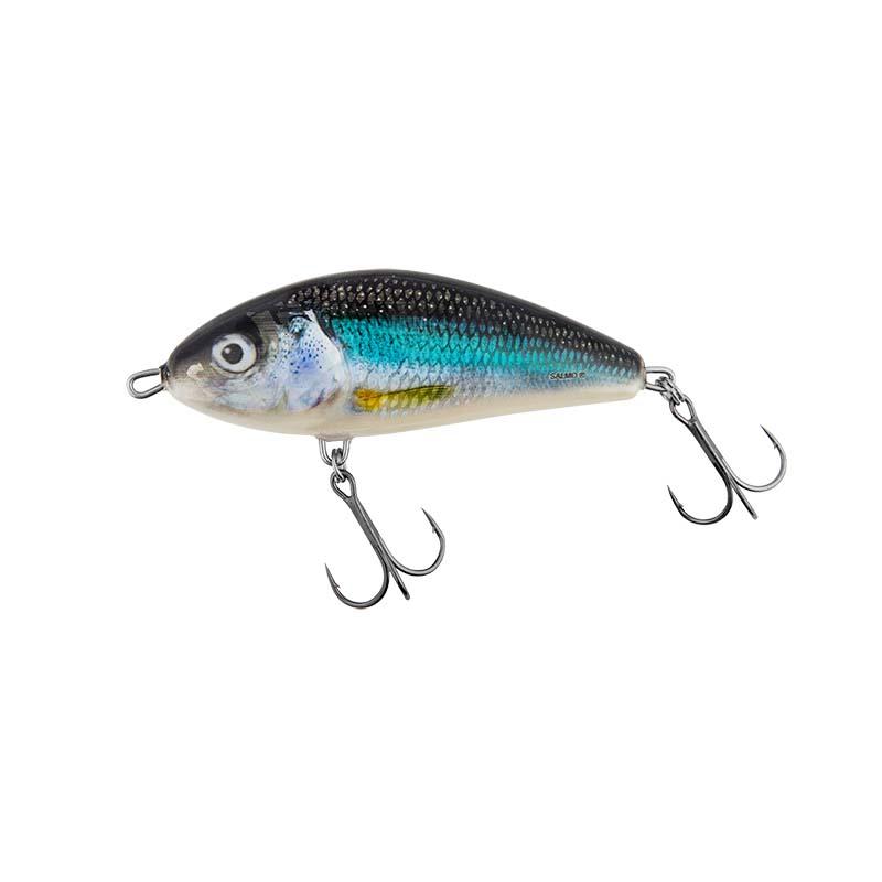 Salmo Fatso Sinking 8 Spotted Holo Smelt