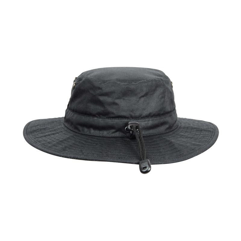 Viavesto Eanes Waxcotten Hat: Black, Gr. 56