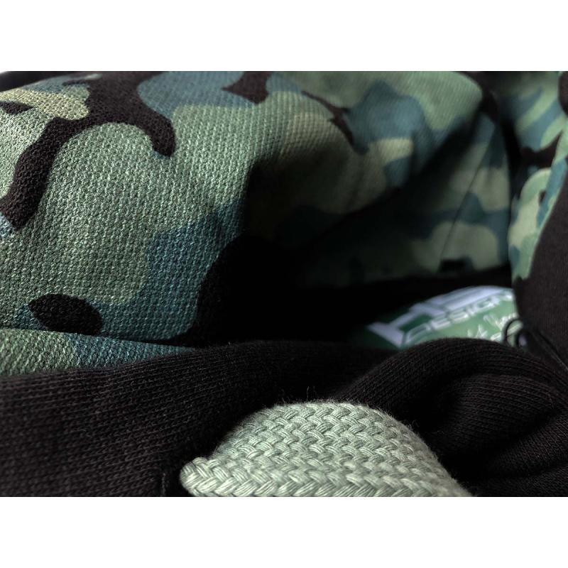 Hotspot Design Hoodie Pike met camouflagedetail - Maat M
