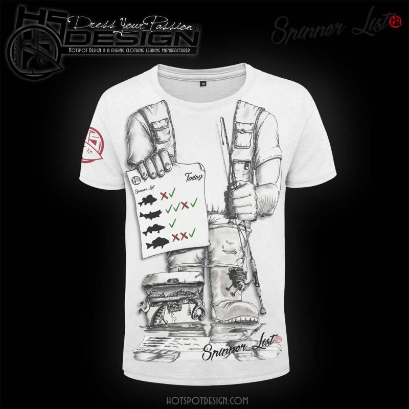 Hotspot Design T-shirt Spinner Liste taille XXL