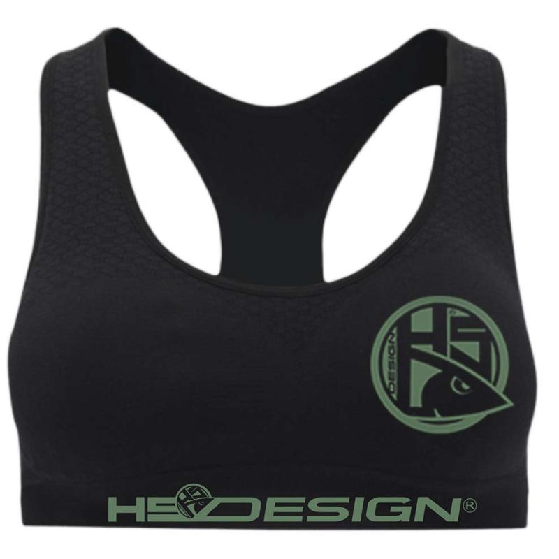Hotspot Design Sport Bra green logo Size L