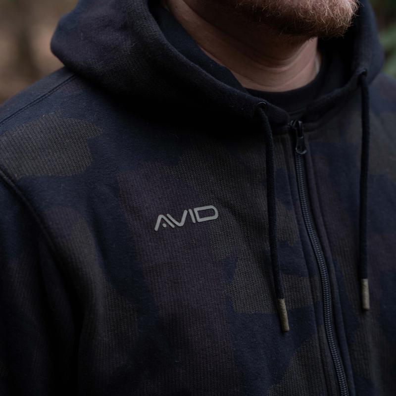 Avid Distortion Camo-hoodie met rits - Small