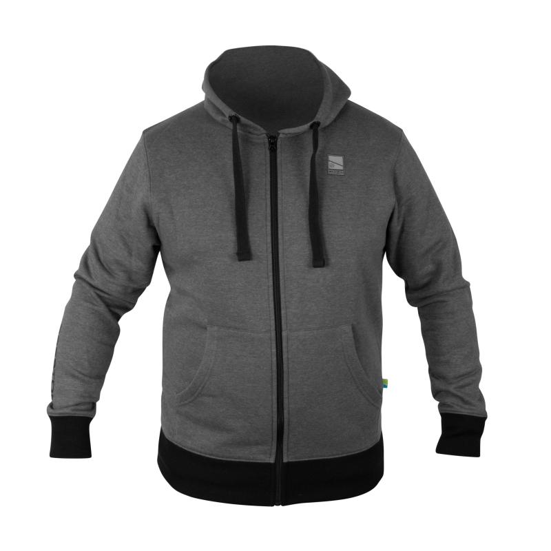 Preston grijze hoodie met rits - XL