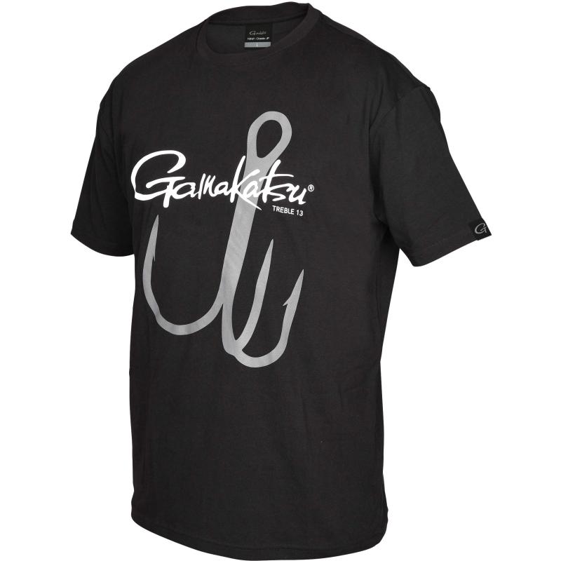 Gamakatsu T-Shirt Treble 13 Zwart S