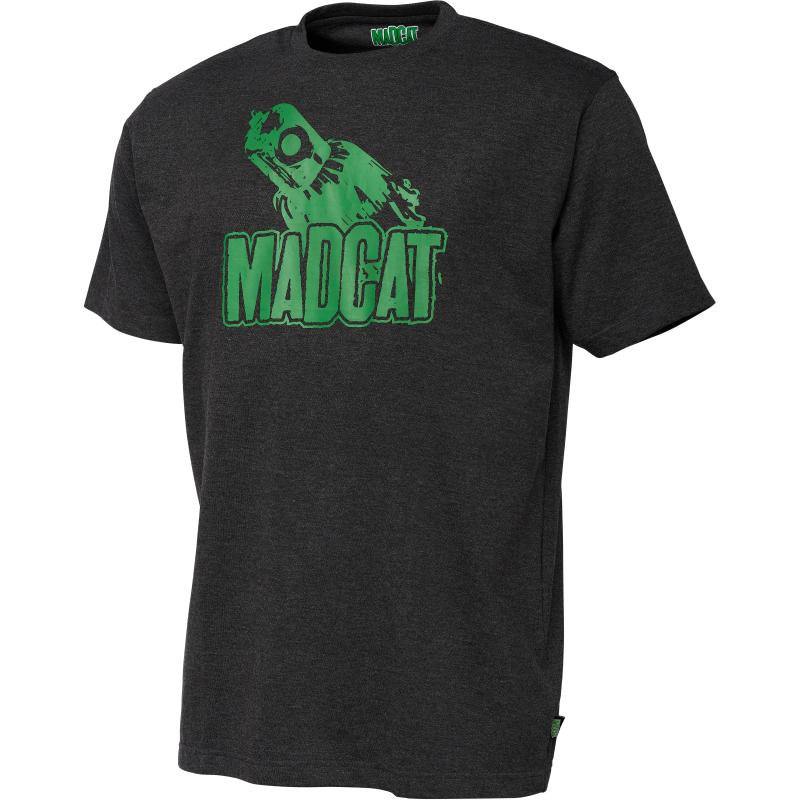 MADCAT Clonk Teaser T-Shirt M Gris Foncé Melange