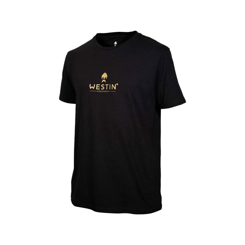 T-shirt in Westin-stijl M Moss Melange
