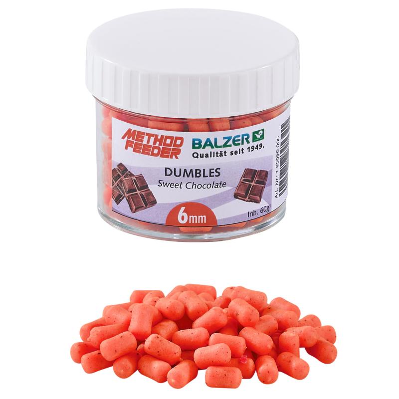 Balzer Method Feeder Dumbbells 6mm oranje-zoete chocolade 60g