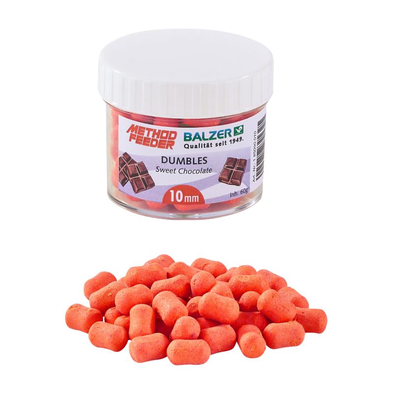 Balzer Method Feeder Dumbbells 10mm oranje-zoete chocolade 60g