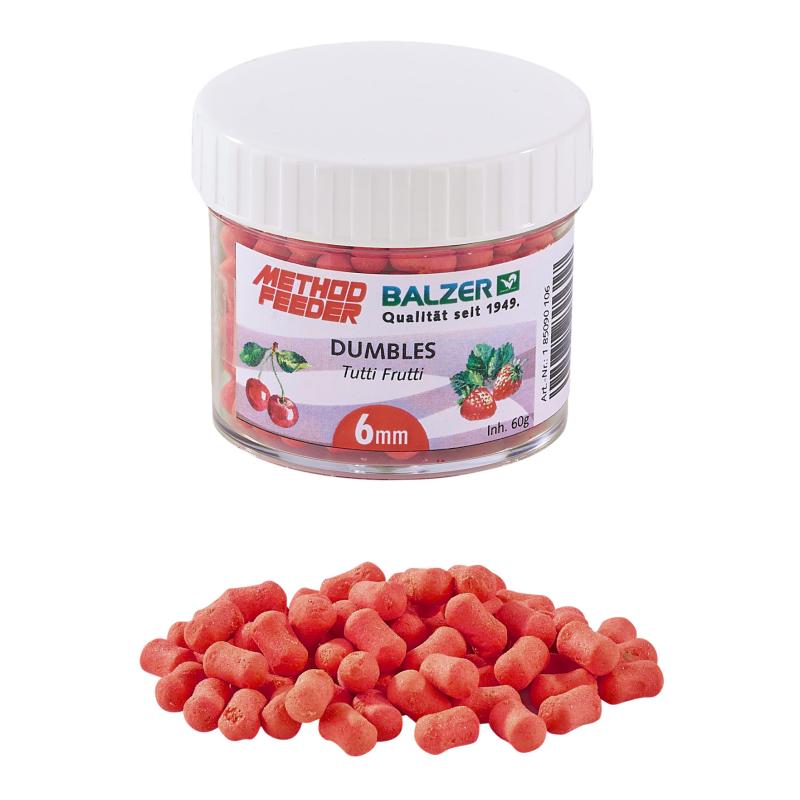 Balzer Method Feeder Dumbbells 6mm rood-tutti frutti 60g