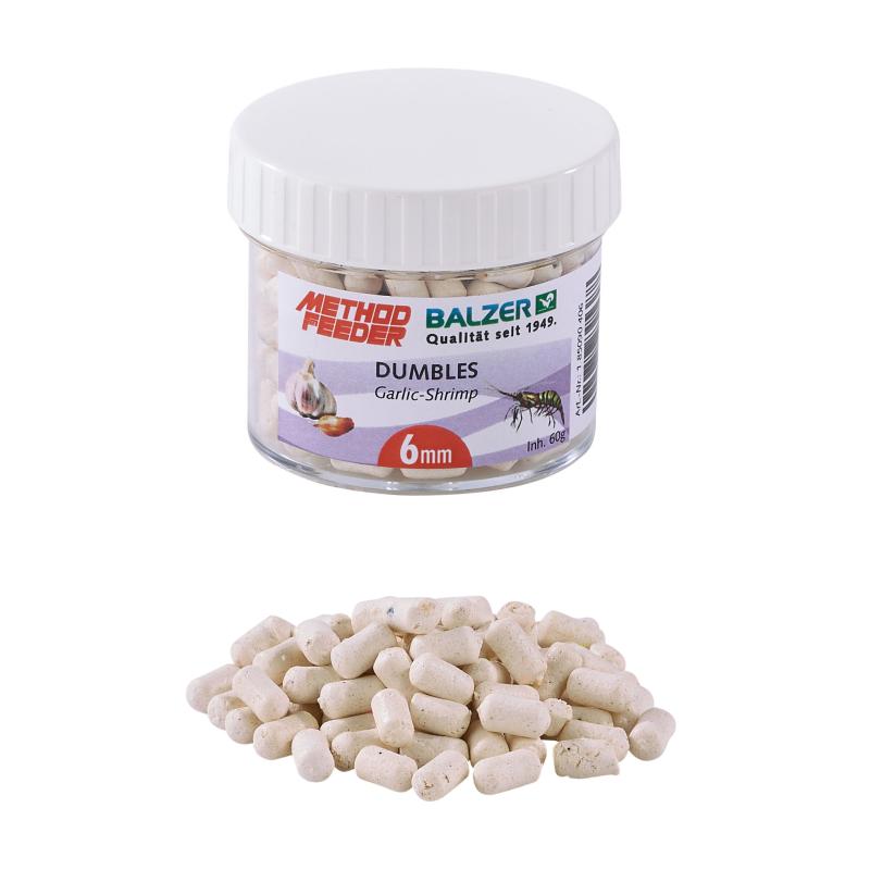 Balzer Method Feeder Dumbbells 6mm white-garlic-shrimp 60g
