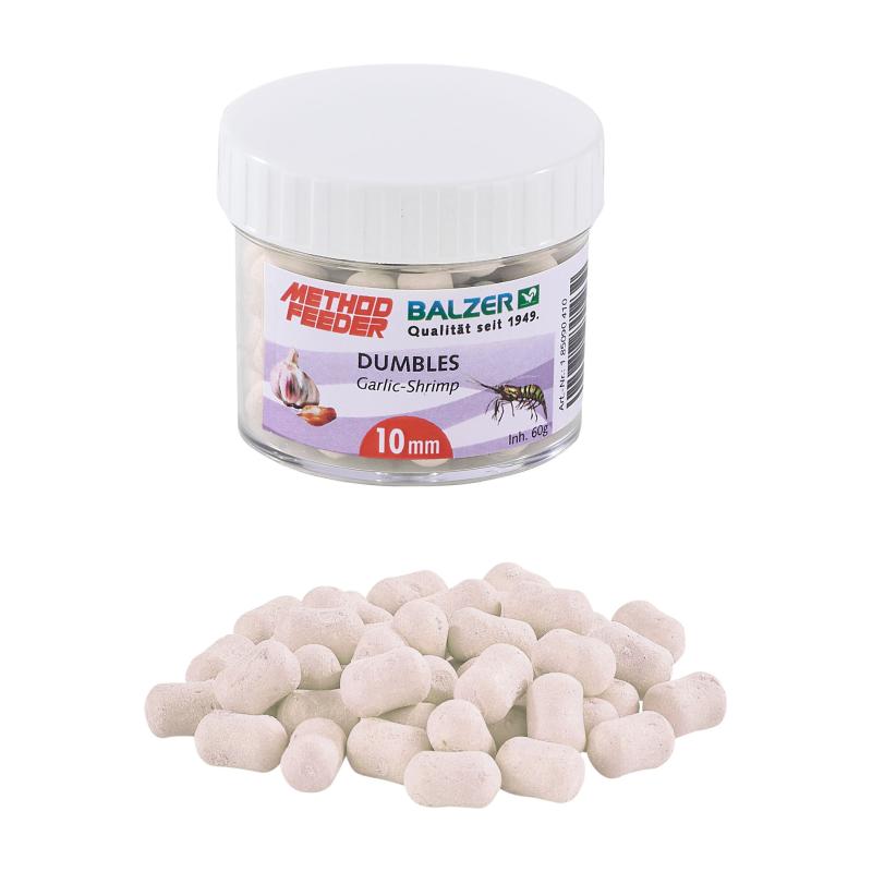 Balzer Method Feeder Dumbbells 10mm white-garlic-shrimp 60g