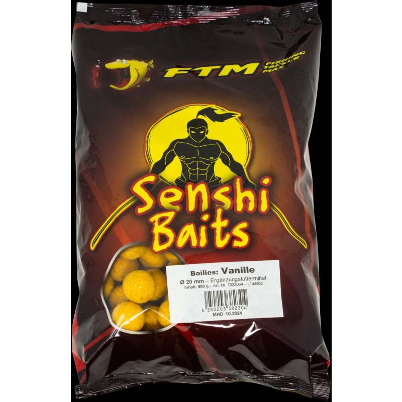 Senshi Baits Senshi Baits Boilies 20mm Vanilla 900gr. Bag