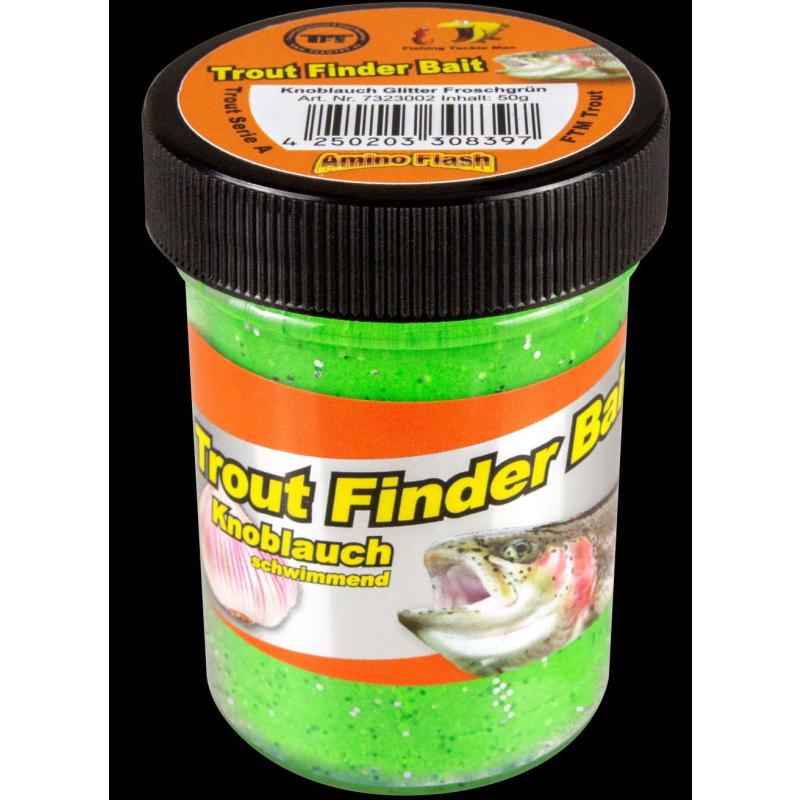 Fishing Tackle Max Trout Dough Contents 50g Garlic Frog Green Floating