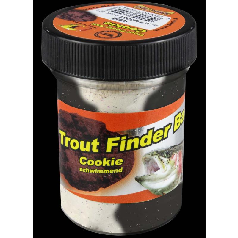 Fishing Tackle Max trout dough contents 50g black/white cookie floating