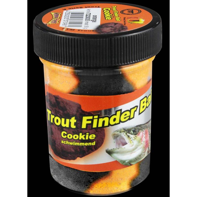 Fishing Tackle Max trout dough contents 50g black/orange cookie floating