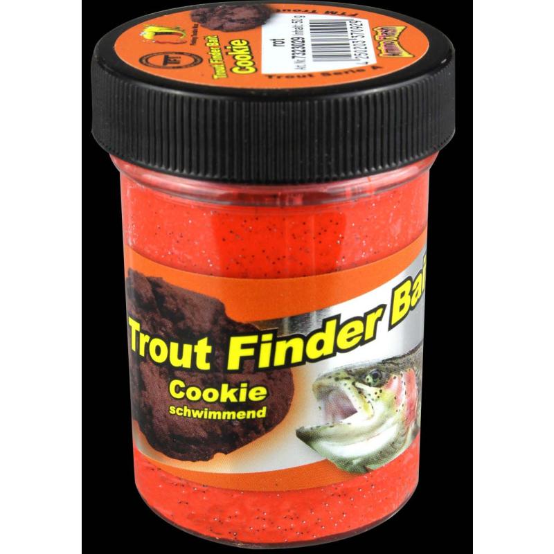 Fishing Tackle Max Forellenteig Inh.50g rot Cookie schwimmend