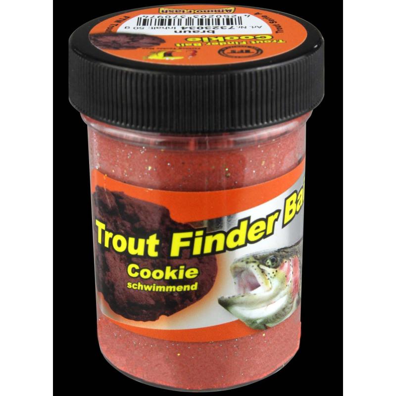 Fishing Tackle Max Trout Dough Contains 50g Brown Cookie Floating