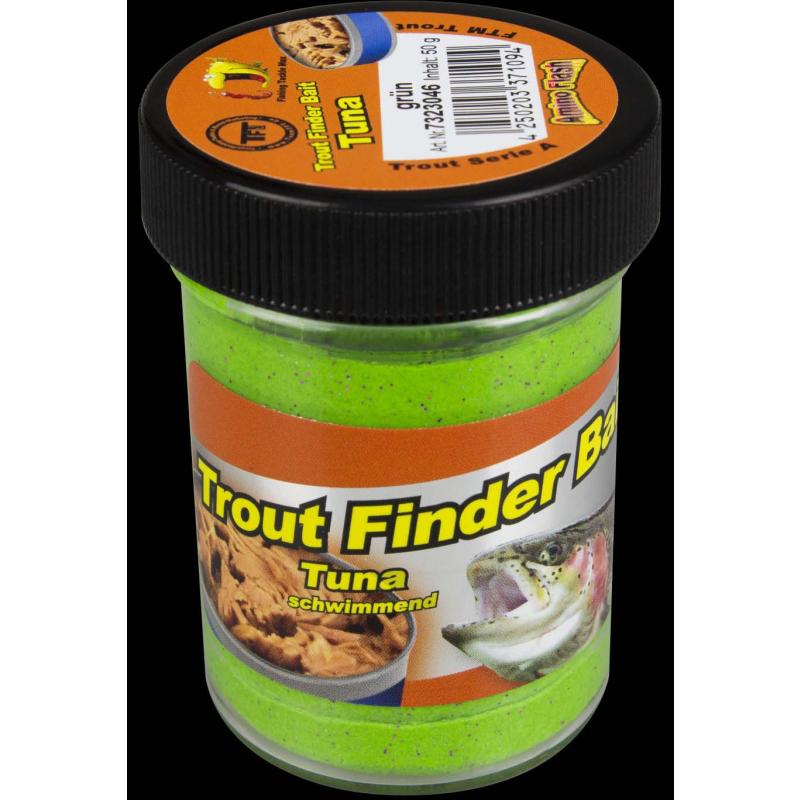 Fishing Tackle Max Trout Dough Contents 50g Green Tuna Floating