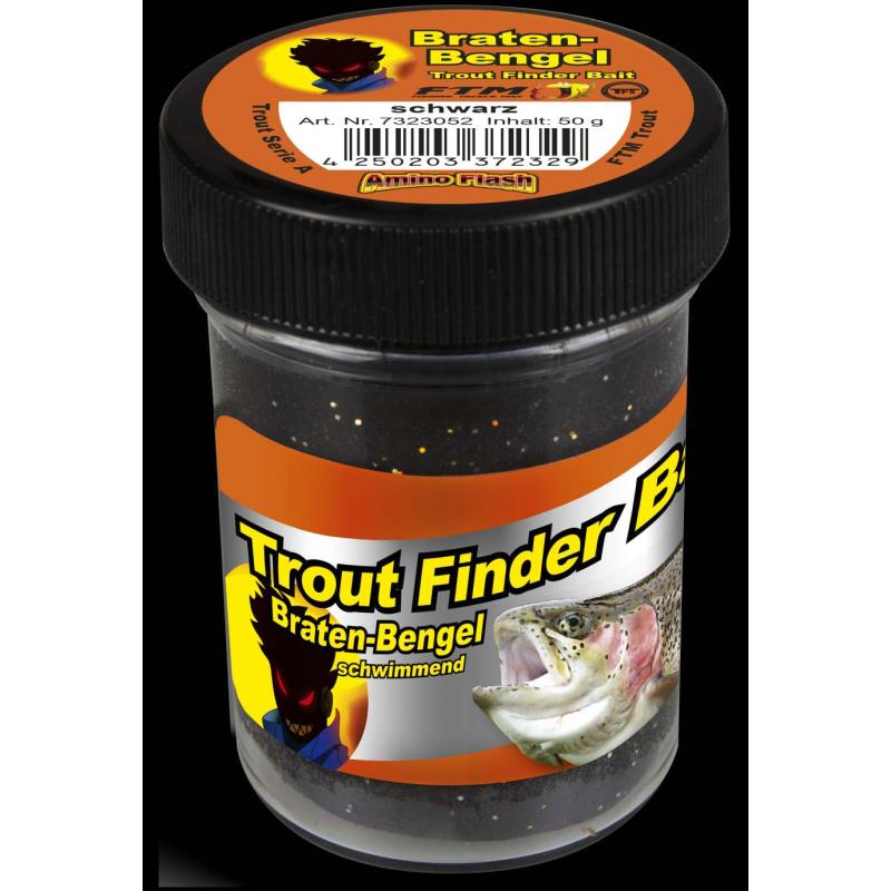 Fishing Tackle Max Trout Dough Contains 50g Black Roast Urchin Floating