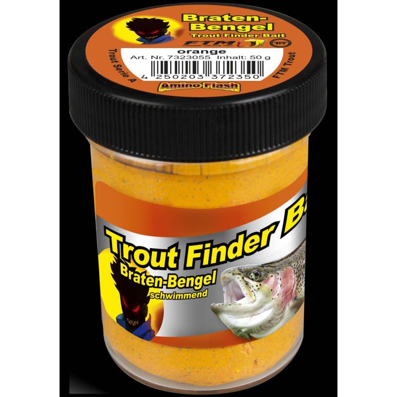 Fishing Tackle Max Trout Dough Contient 50g d'oursin rôti orange flottant