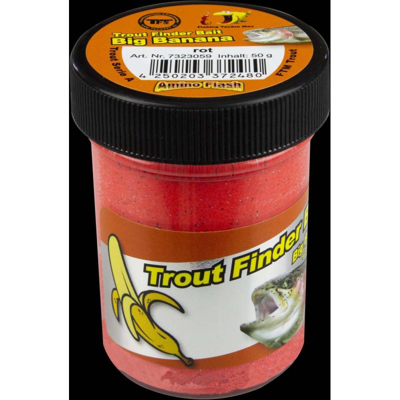 Fishing Tackle Max Trout Dough Contents 50g Red Big Banana Floating