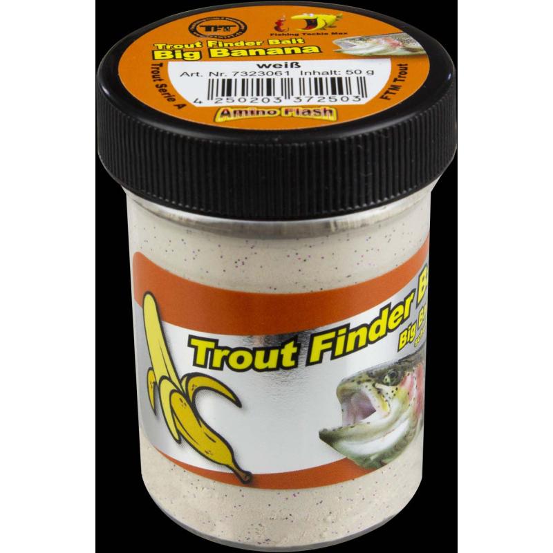 Fishing Tackle Max Trout Dough Contents 50g White Big Banana Floating