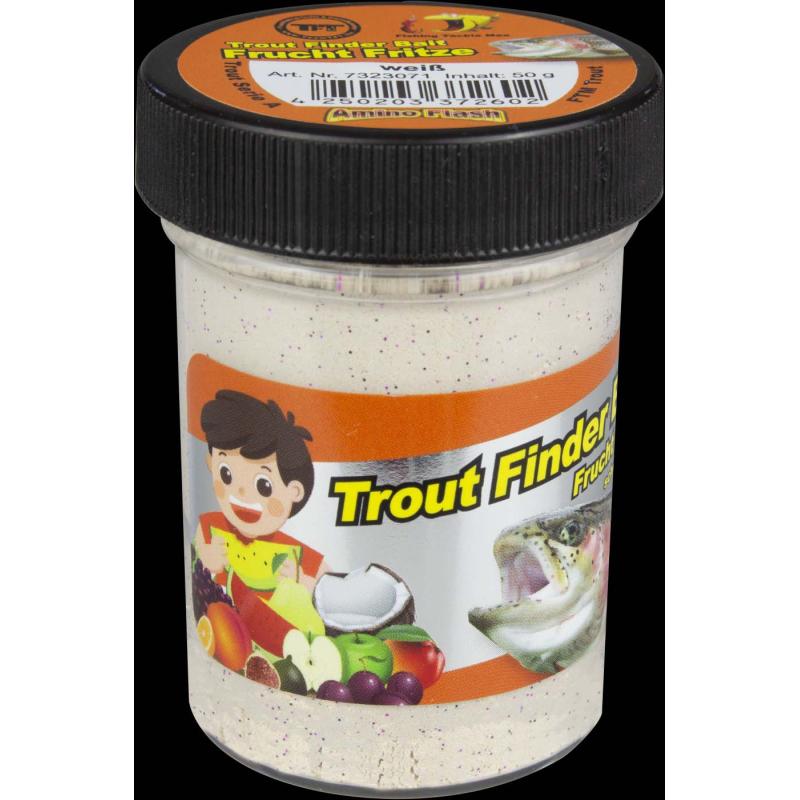 Fishing Tackle Max Trout Dough Contents 50g White Fruit Fritze Floating