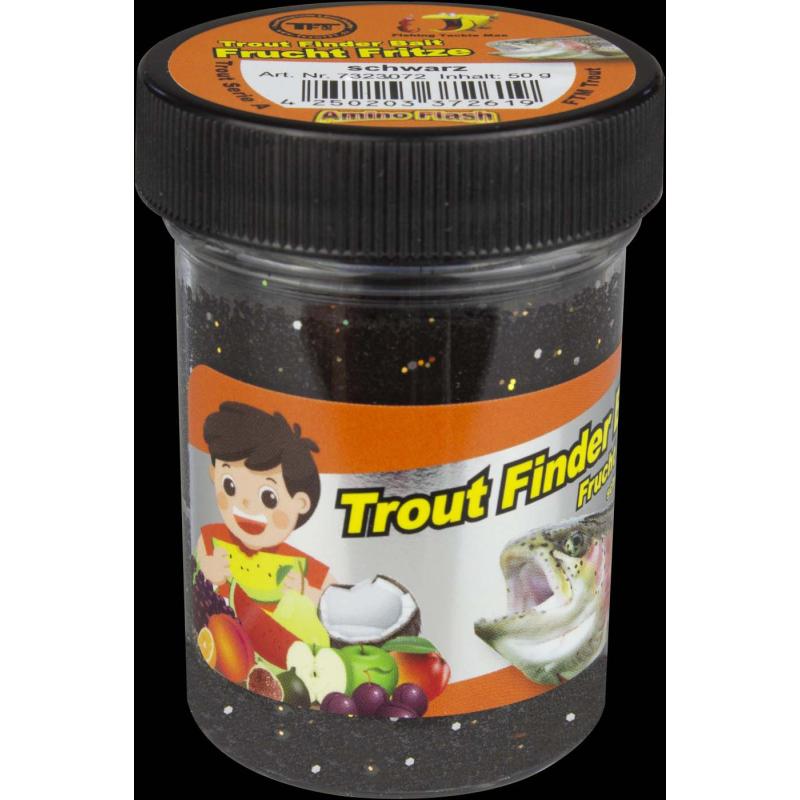 Fishing Tackle Max Trout Dough Contents 50g Black Fruit Fritze Floating