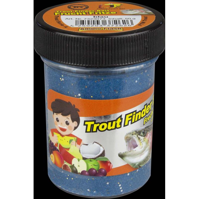 Fishing Tackle Max Trout Dough Contents 50g Blue Fruit Fritze Floating