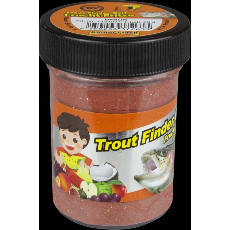 Fishing Tackle Max Trout Dough Contents 50g Brown Fruit Fritze Floating