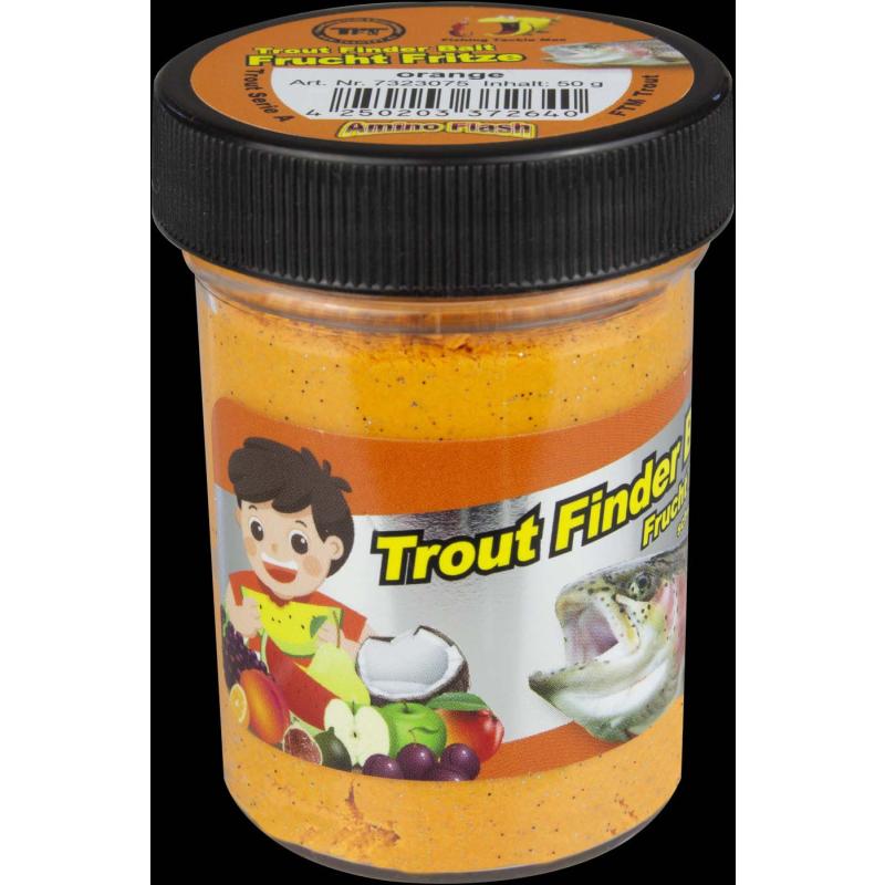 Fishing Tackle Max Trout Dough Contents 50g Orange Fruit Fritze Floating