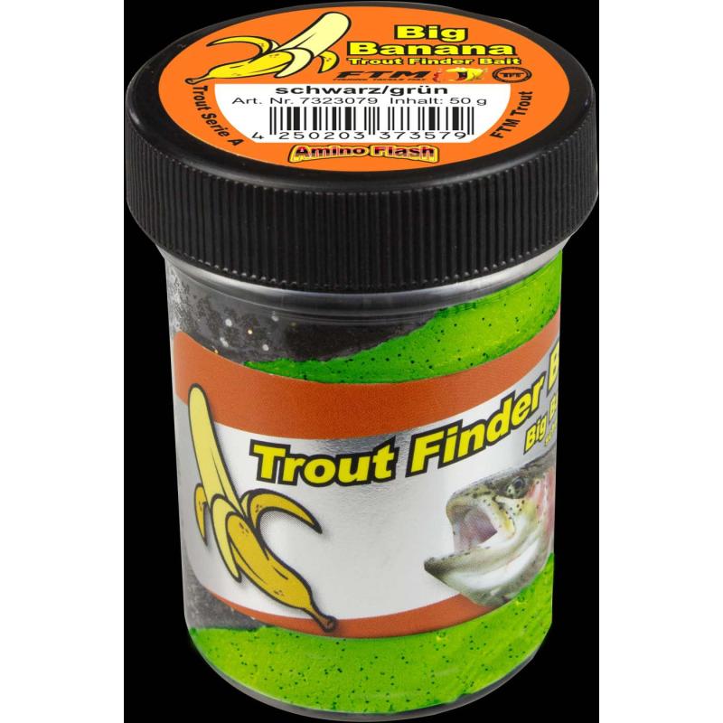 Fishing Tackle Max Trout Dough Contents 50g Black/Green Big Banana Floating