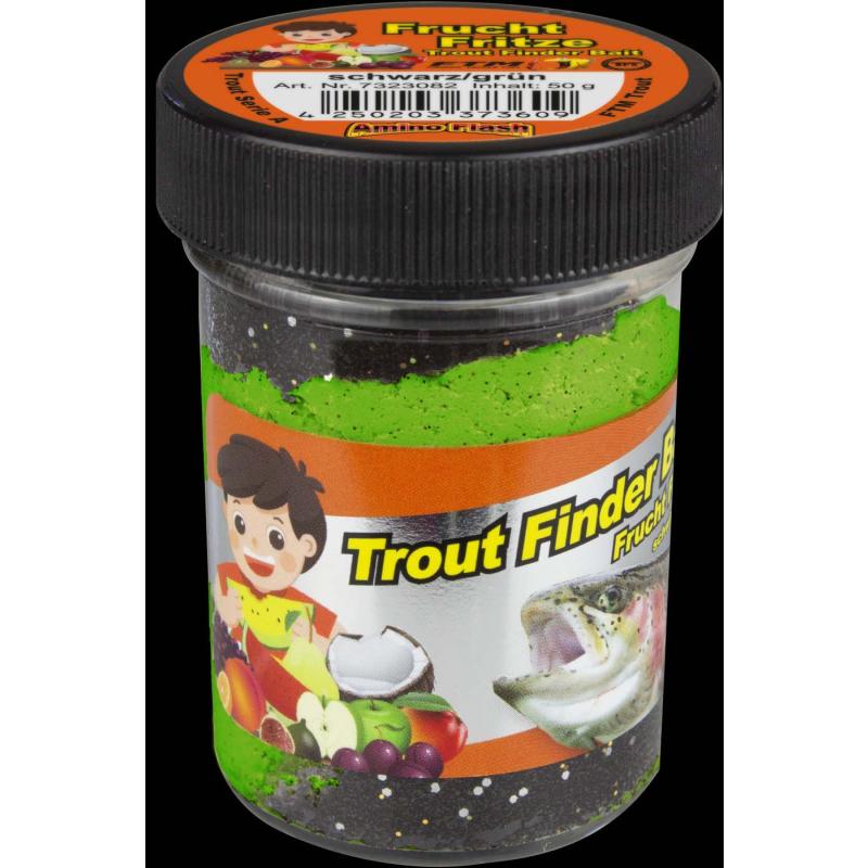 Fishing Tackle Max Trout Dough Contents 50g Black/Green Fruit Fritze Floating