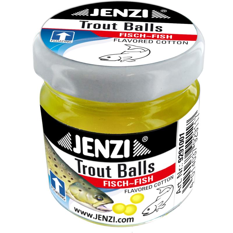 JENZI Trout balls fish fluo yellow