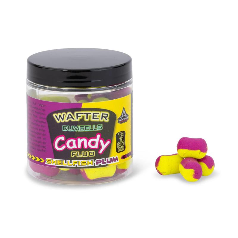 Anac Candyfl.Wafter Dumbells 16X20mm Shellf./Plum