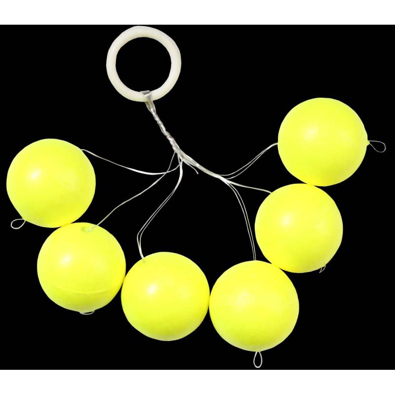 Trout New Generation Trout pilots round yellow 12mm inh.6 pcs.